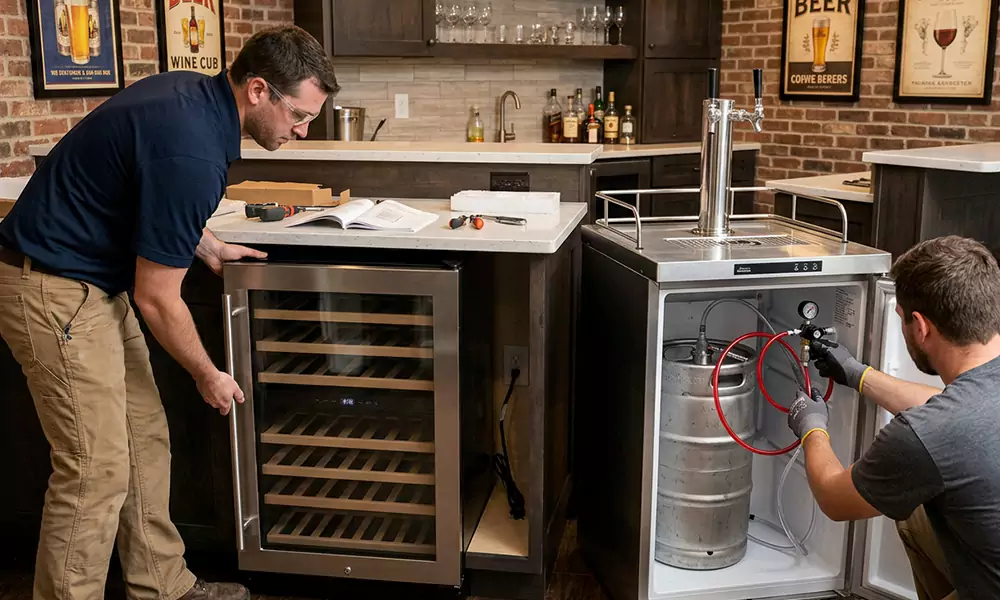 Wine Cooler and Kegerator Installation in West Haven, CT